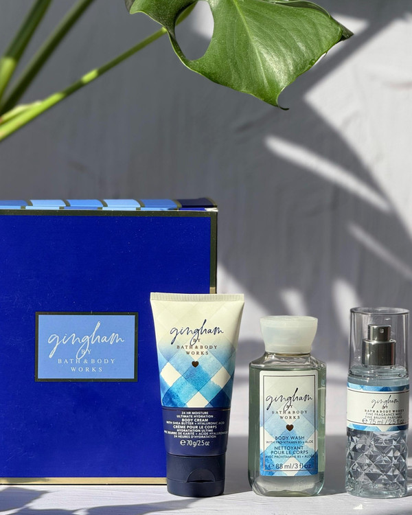 ست هدیه تراول سایز Gingham بث اند بادی ورکز