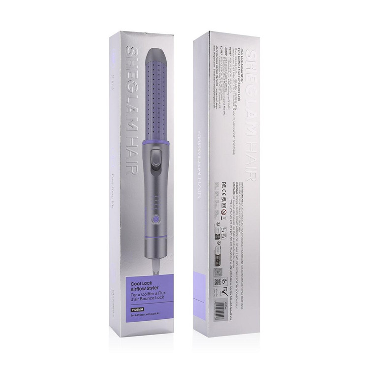 فر مو بنفش شیگلم مدل پرو چرخشی Airflow Styler Pro-25mm